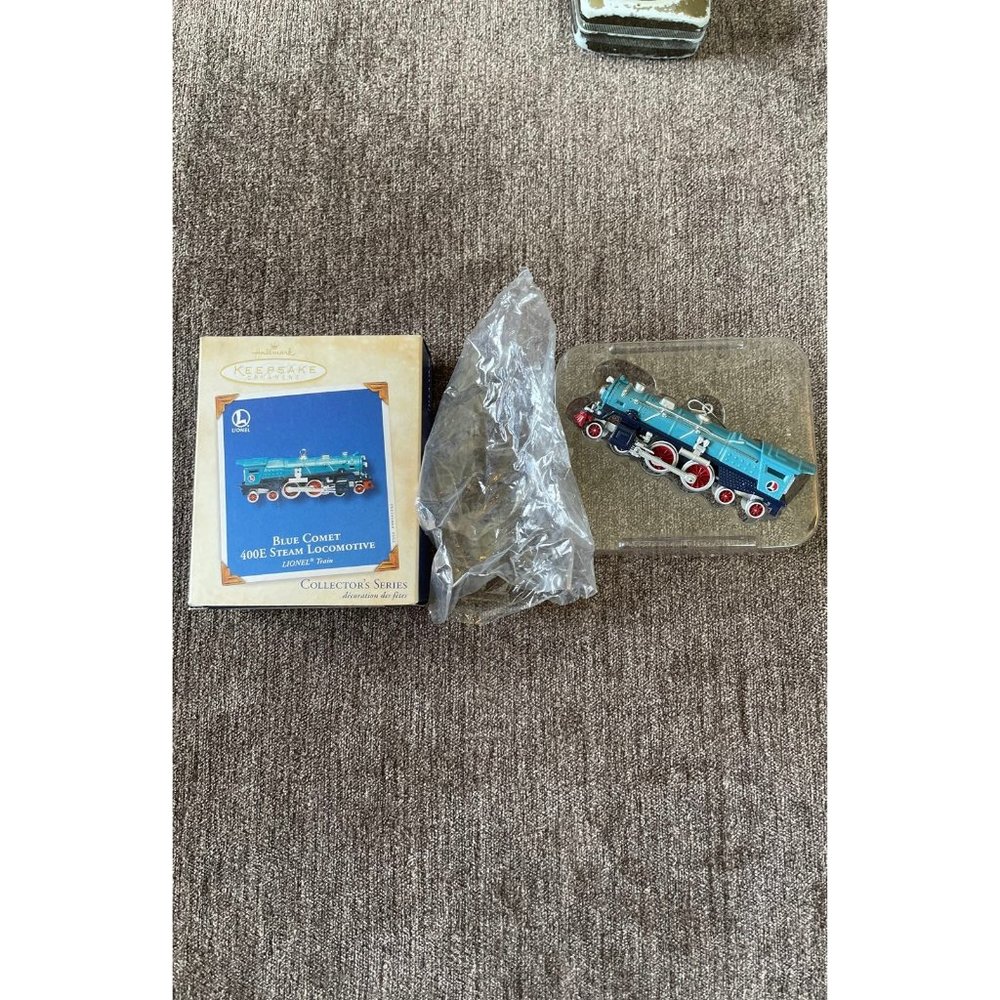 2002 HALLMARK Blue Comet 400E Steam Locomotive KEEPSAKE ORNAMENT LIONEL TRAIN